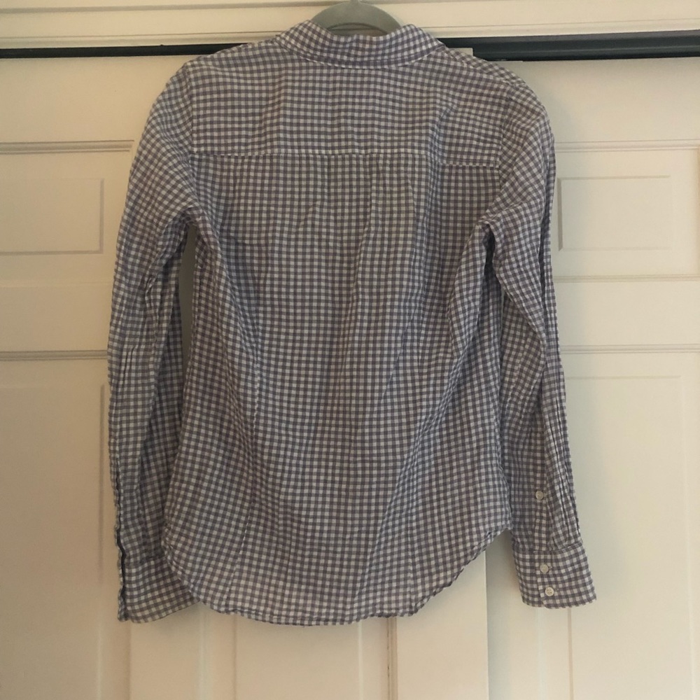 Jcrew Light Purple Gingham Button Down - image 2